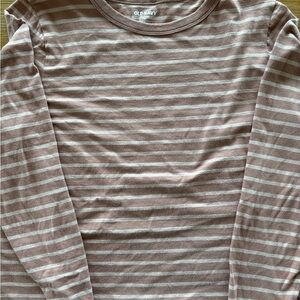 Old Navy Brown Striped long sleeved tee M